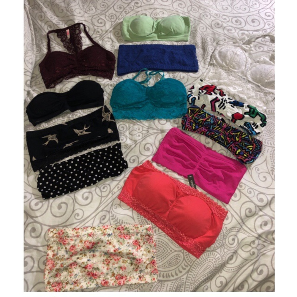 16 New Without Tags Bralettes / Bandeaus Lot